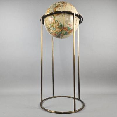 Lot 360 | Vintage Replogle Globe On Brass Stand
