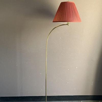 Lot 130 | Vintage Brass Curved Arm Lamp