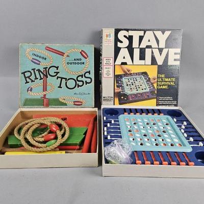 Lot 99 | Vintage Stay Alive & Ring Toss Boxed Games