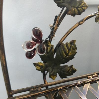 Cased glass grapes