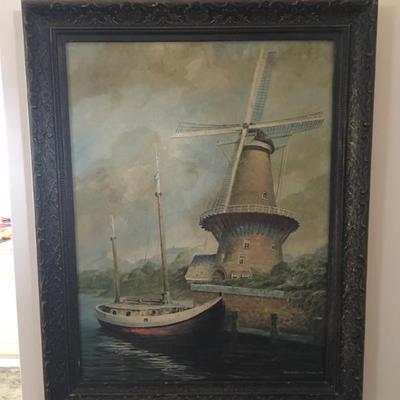 Signed nautical artwork from 1965