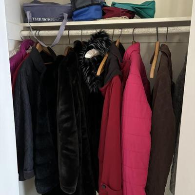 Lovely long women's coats; buy ahead for winter; tell yourself you can't feel the heat right now ? 