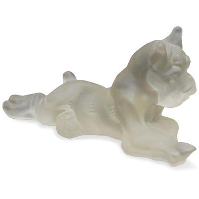 Frosted Glass Great Dane Figurine Dog