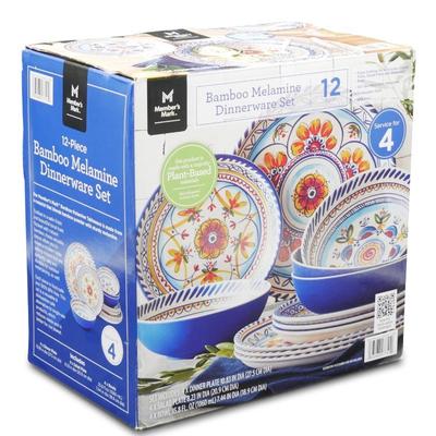 Member’s Mark 12-Piece Bamboo Melamine Dinnerware Set