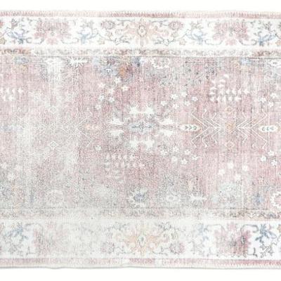 Small Area Rug 3' x 2' Bohemian Distressed