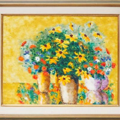 "A Thousand Fragrant Posies" Original Oil on Canvas Painting by John Mannion
