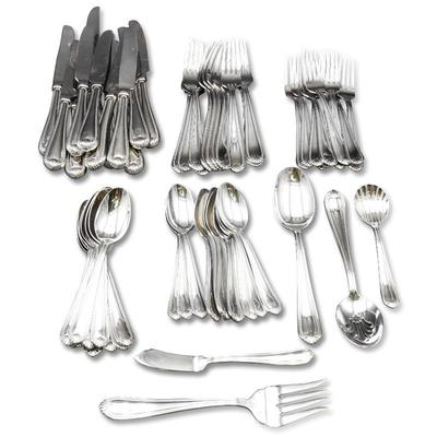 Lenox Lot of Silverware in 18/10 Stainless Steel "Bead" Pattern (59pcs Total)