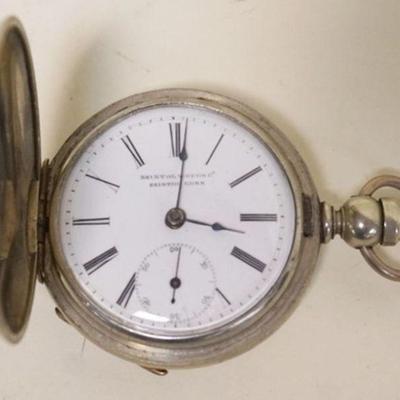 1059	ANTIQUE BRISTOL WATCH CO. POCKET WATCH IN SILVERIOD CASE
