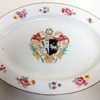 1093	LARGE ARMORIAL PLATTER, APPROXIMATELY 15 IN X 20 IN
