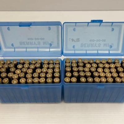 #1448 • 100 Rounds of .257 Robt & Ammo Cases
