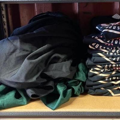 #6076 • (3) Tables Clothes and (20) T-shirts

