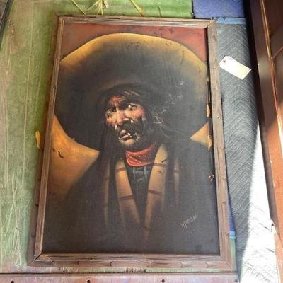 #6000 • Hamaki Velvet Bandito Painting

