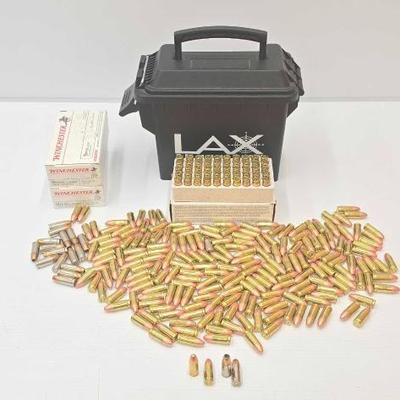 #1420 • Approx 350 Rounds of 9mm Ammo & Ammo Can
