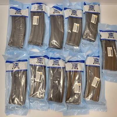 #1698 • (11) D&H Tactical. 223/5.56 30rd Aluminum Magazines
