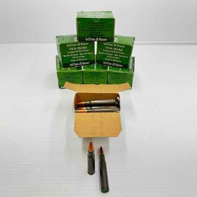 #1404 • Approx 140 Rounds of JS Mauser 8x57mm Ammo
