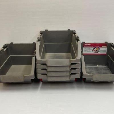 #2018 • (6) Husky Large Stackable Click Bins
