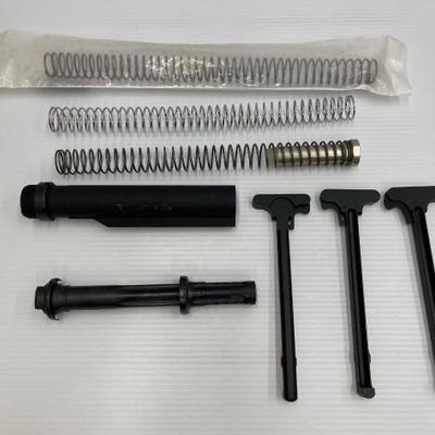 #1882 • (3) Charging Handles, (3) Springs, Buffer Tube & Gas Tube
