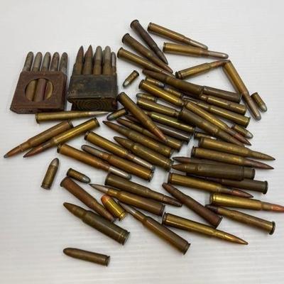 #1472 • 68 Rounds of .32 ACP, 8mm, .350 REM & 30-30 Win Ammo
