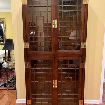 Asian style curio cabinet 
