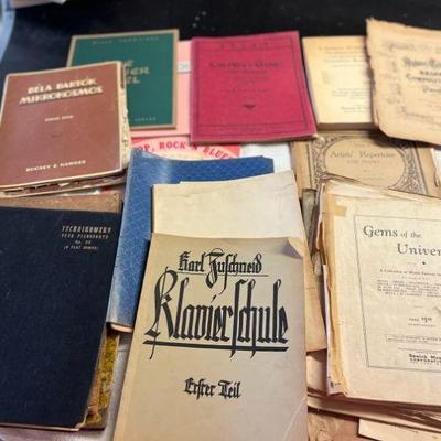 MPS129- Various Vintage Musical Sheet Books