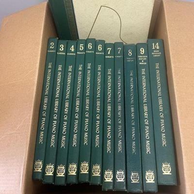 MPS146- Box Of The International Library Of Piano Music Hardcover Books