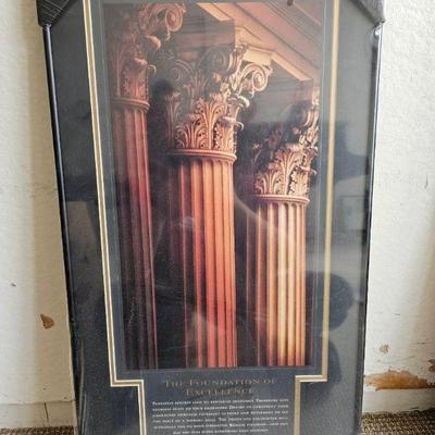 MPS009-Framed Print Of Epictetus' "The Foundation Of Excellence"