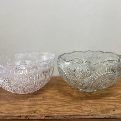 MPS147- Large Glass & (2) Acrylic Serving Bowls