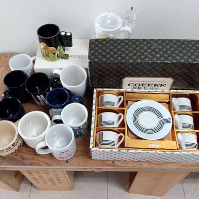 MPS143- Various Coffee Mugs & 12 Piece Coffee Set