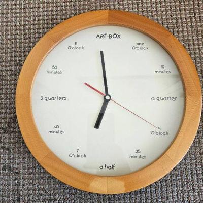 MPS065-Art Box Wooden Looking Wall Clock