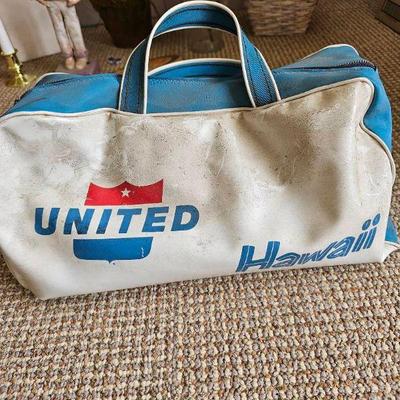 MPS021-Vintage United Airlines Hawaii Travel Bag