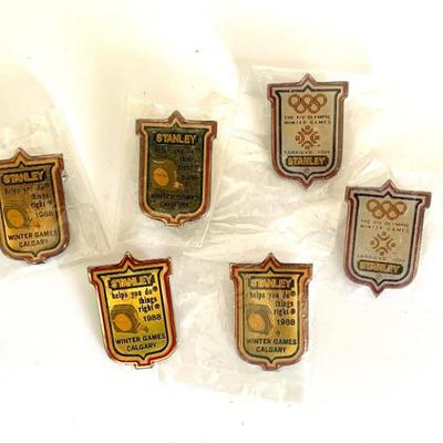 Vtg. Stanley Tool Olympic pins