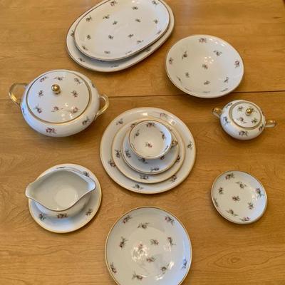 Bavarian dinnerware set, incomplete service for 12
