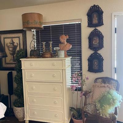 dresser and art