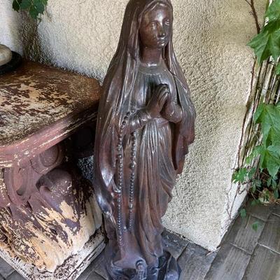 Cement religious statues 