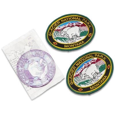 Set of 3 Glacier National Parks Iron-On Patches
