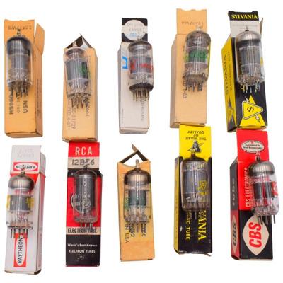 Lot Of Ten Vacuum Tubes