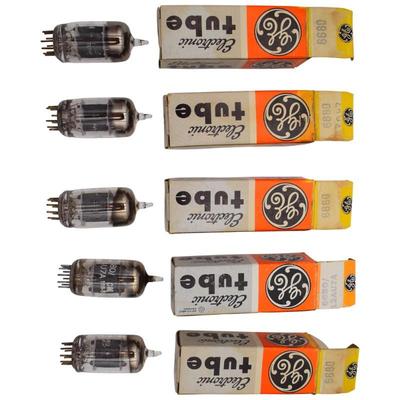 Lot Of Five General Electric Vacuum Tubes