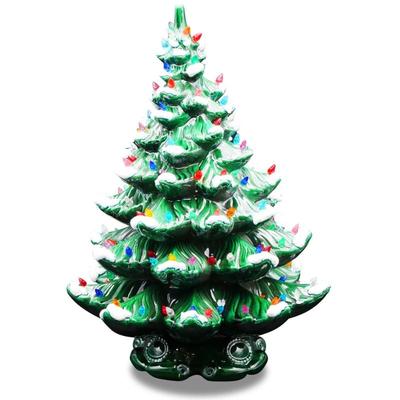 Ceramic Christmas Tree with Lights