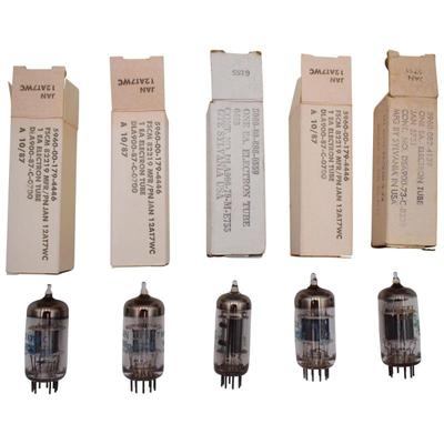 Lot Of Five Vacuum Tubes
