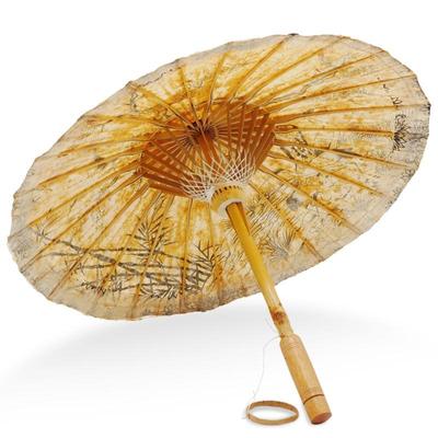 Vintage Hand Made Japanese Parasol Bamboo And Paper