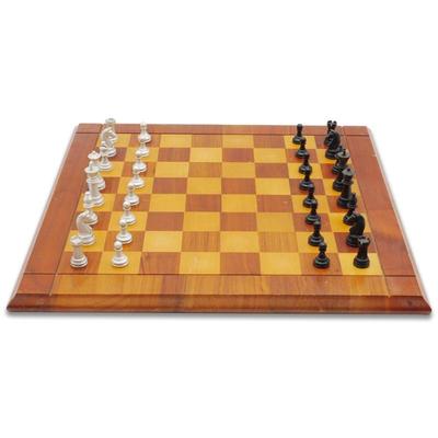 Wooden Board Chess Set