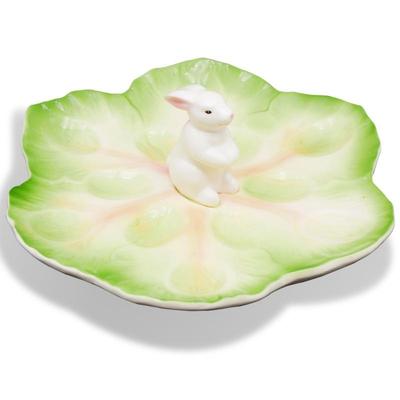 Applause Easter Bunny Rabbit Deviled Egg Platter