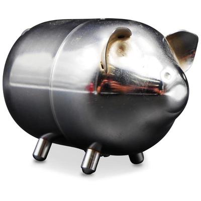 Chrome Metal Piggy Bank