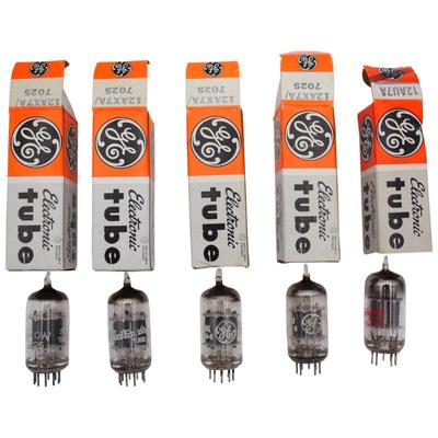 Lot Of Five General Electric Vacuum Tubes