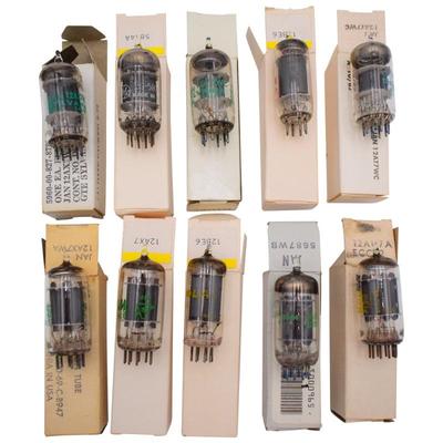 Lot Of Ten Vacuum Tubes