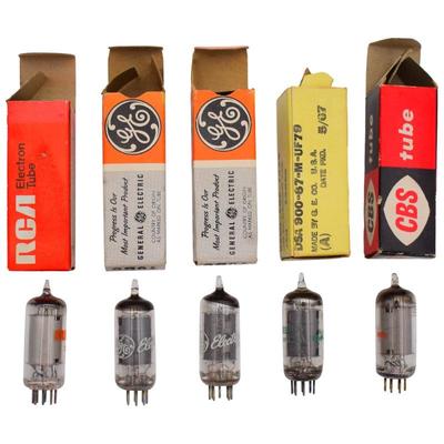 Lot Of Five Vacuum Tubes