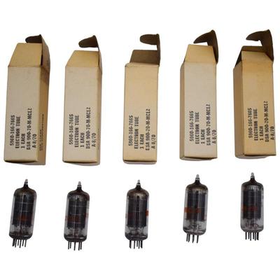 Lot Of Five Electron Vacuum Tubes