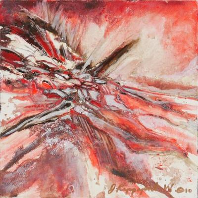 Original Artwork "Red Hot 1" By Gayle Rappaport -Weiland 2010