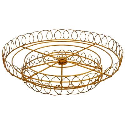 Scrolled Metal Lazy Susan Serverv