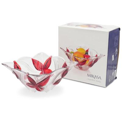 Mikasa Angelina Ruby 9.5" Square Glass Bowl